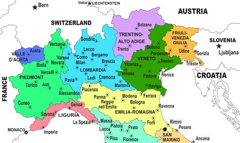 Regions Of Northern Italy Italian Wine Central