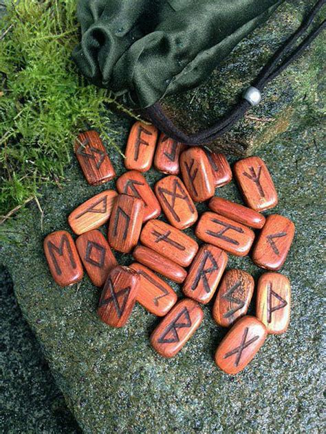 Wooden Bead Runes Assembly 17 Etsy Runes Wooden Beads Viking Runes
