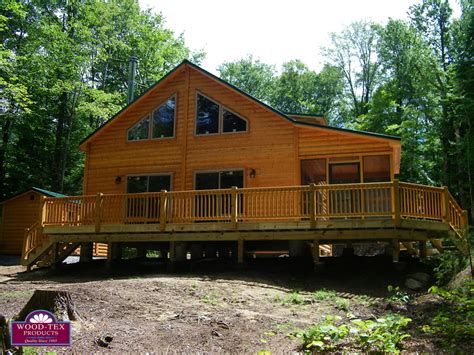 Adirondack Cabin Vs Woodland Cabin Woodtex Prefab Log Cabins