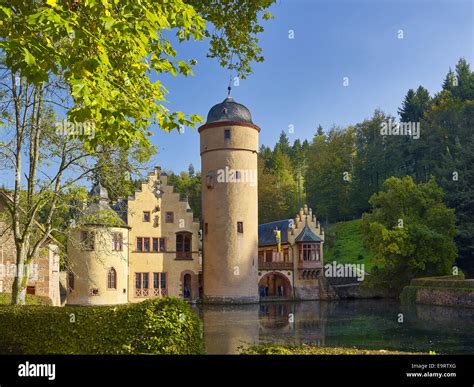 Mespelbrunn Castle Bavaria Germany Stock Photo Alamy