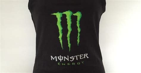 Women S Monster Energy Drink Green Claw Logo Black Tank Top L Large Black Tank Tops Black