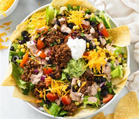 Easy Healthy Taco Salad Recipe With Ground Beef