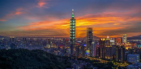 Dsc5372 Edit Pano Taipei 101 Building Sunset Taiwan Flickr