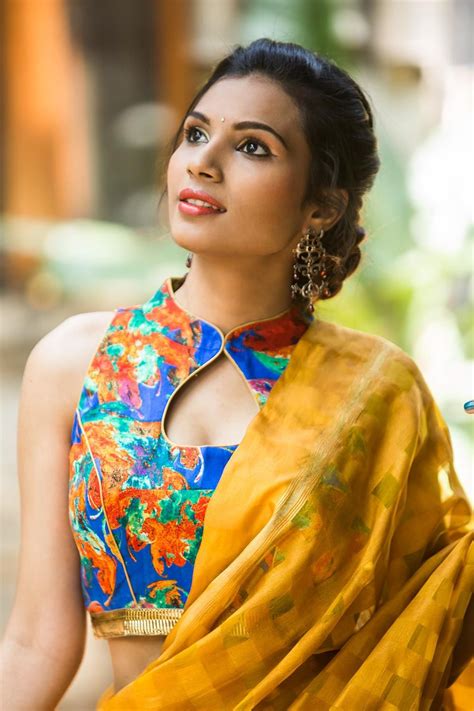 Saree Blouse Patterns High Neck Tops High Neck Blouse Designs For