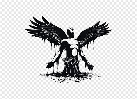Man With Wings Illustration Fallen Angel Lucifer Fallen Fictional
