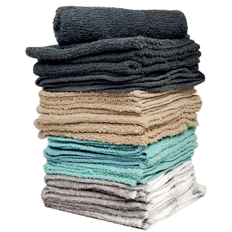 16 Pack Washcloth Towel Set 100 Cotton Soft Wash Cloths For Face