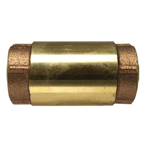 34 In Line Check Valve 200 Wog125 Wsp Forged Brass Body Stainless