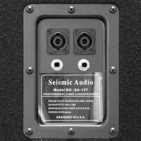 Seismic Audio Sa 15t Pkg23 Pair Of 15 Inch Padj Loudspeakers And