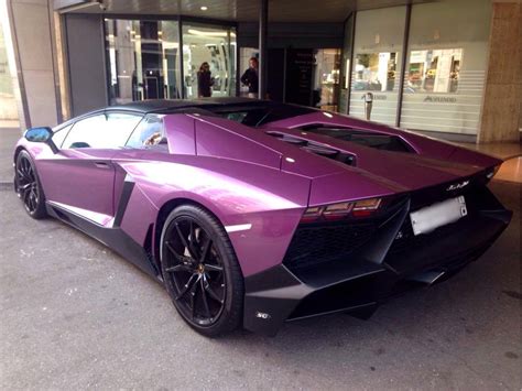 Unique Purple Lamborghini Aventador 50th Anniversario In Geneva Gtspirit