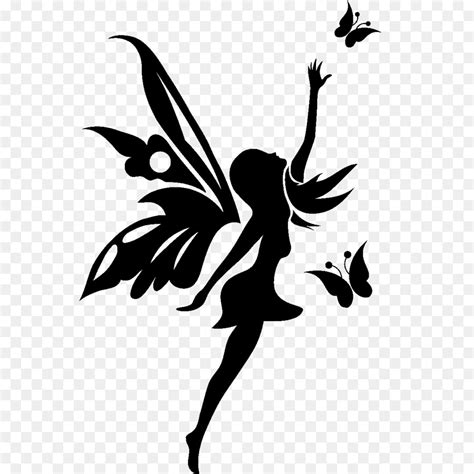 Tinker Bell Wendy Darling Silhouette Drawing Pixie Dust Silhouette
