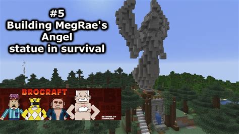 Building Megraes Angel Statue In Survival Minecraft 5 Brocraft