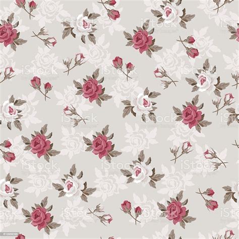 Seamless Vintage Flower Pattern For T Wrap And Fabric Design 고풍스런에