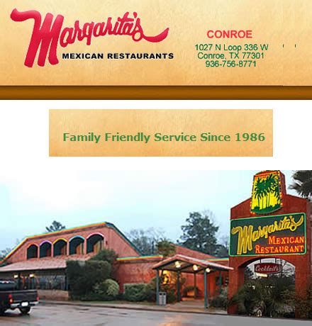 1108 n loop 336 w ste a. Margarita's Mexican Restaurant and Cantina | Lake Conroe Texas
