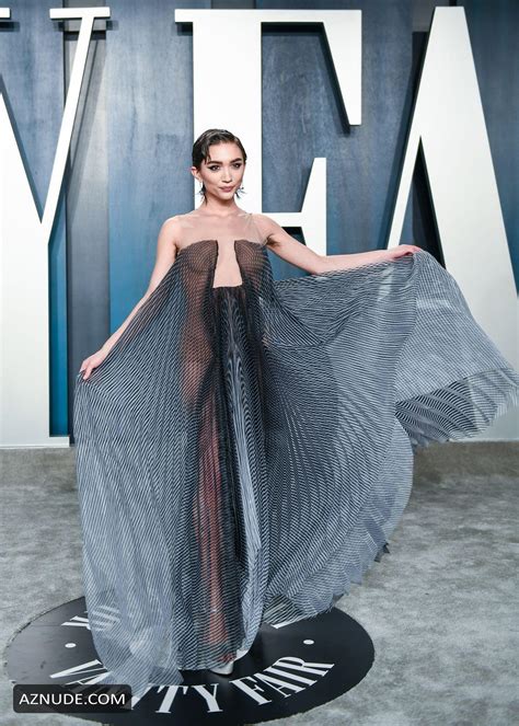 Rowan Blanchard On The Red Carpet In A See Through Dress At The Vanity