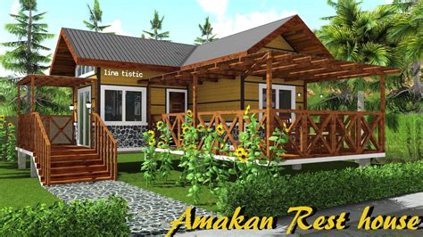 Amakan House Design 48 Sqm Modern Bahay Kubo Pinoy Native House