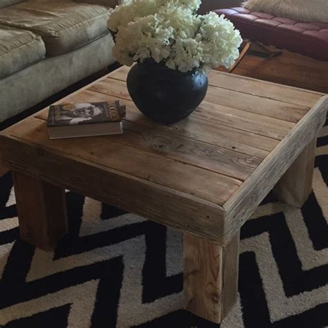 Reclaimed Wood Coffee Table Diy Coffee Table Coffee Table Square