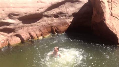 Secret Swim Spot At Zion National Park Youtube