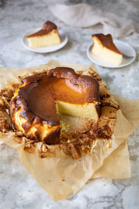 For cake, cream together sugar, molasses, and butter in a large bowl until light and fluffy, about 2 minutes. 6 Inch Basque Burnt Cheesecake Recipe / Original Basque ...