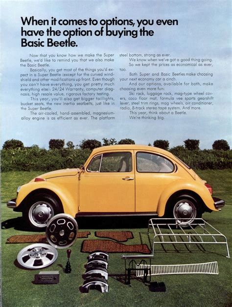 Volkswagen 1973 Beetle Sales Brochure Sales Brochures Beetle Volkswagen