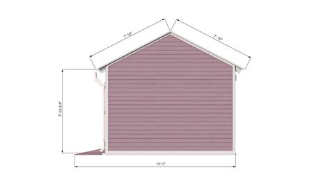 12x20 Gable Storage Shed Left Side Preview