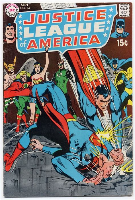The Justice League Of America 74 Comic Book Neal Adams