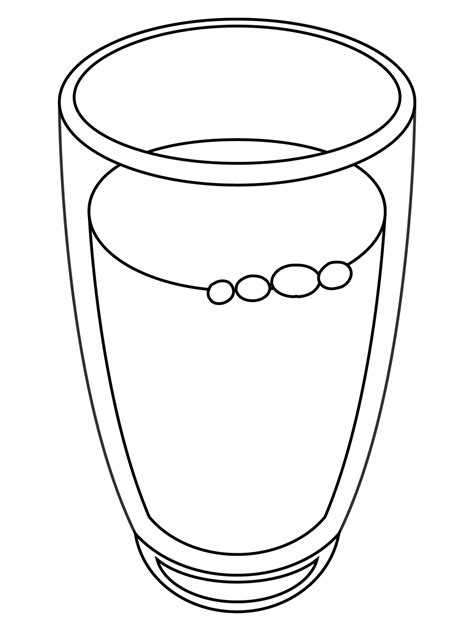 Glass Of Milk Coloring Page ColouringPages