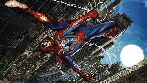 Spider Man Skyscrapers Jumping Artwork Movies Hd Wallpaper Peakpx