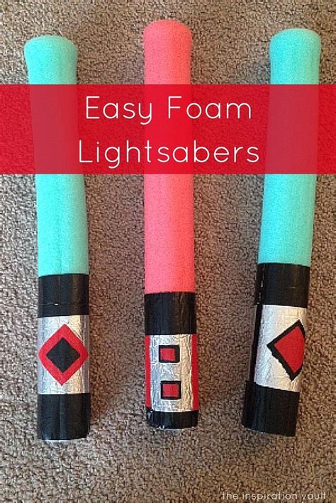 Easy Foam Lightsabers Star Wars Diy Star Wars Theme Party Star Wars
