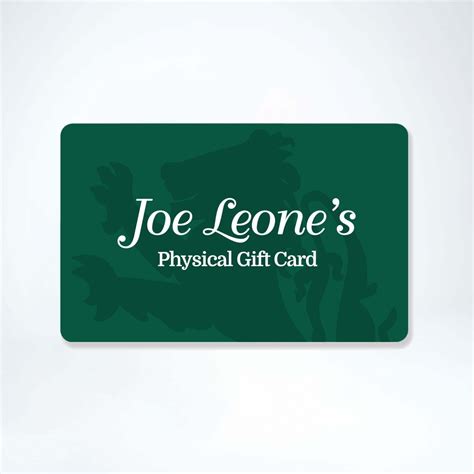 Gift Card (Physical) - Joe Leone's
