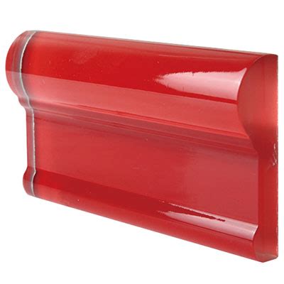 Chair rails are suitable for wall protection from wheel chairs, carts, beds & preservation of a wide band of wall ranging from 5 in. Voguebay MG Glass Molding Chair Rail Ruby Red