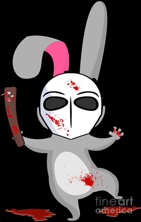 Psycho Bunny Horror Rabbit Digital Art By Mister Tee Pixels