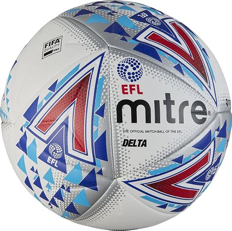 Mitre Efl Delta Pro Professional Football White Size 5 Uk