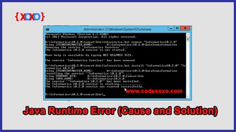 It is not guaranteed to be supported by other java se implementations. Java Runtime Error (Cause and Solution) - Code XOXO