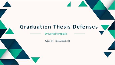 Ppt Of Green Graduation Thesis Defenses Pptx Wps Free Templates