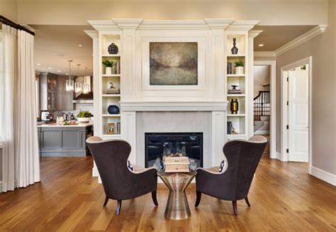 Living Room Fireplace Modern Meets Tradtion Klassisch Wohnbereich