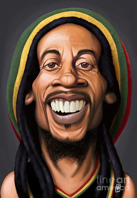 Various formats from 240p to 720p hd (or even 1080p). Celebrity Sunday - Bob Marley Digital Art by Rob Snow