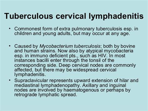 Cervical Lymphadenitis