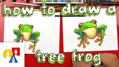 How To Draw A Tree Frog Youtube
