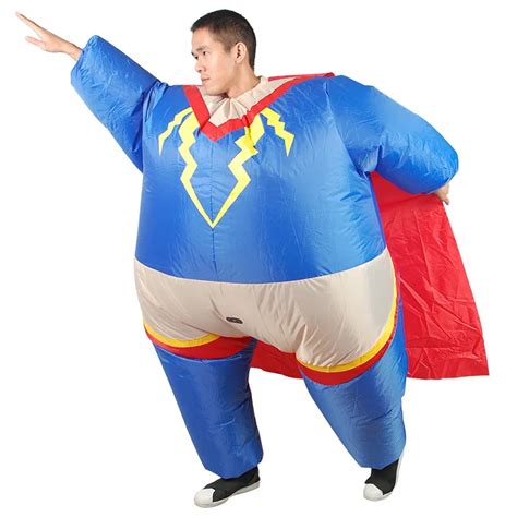 Adults Superhero Cosplay Clothing Superman Inflatable Costumes