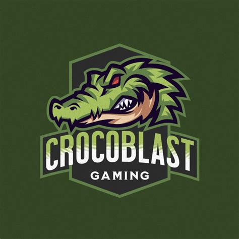 Crocoblast Esports Game Logo Design Template — Customize It In Kittl