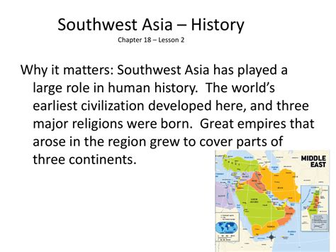 Learn about southwest asia with free interactive flashcards. History - Southwest Asia
