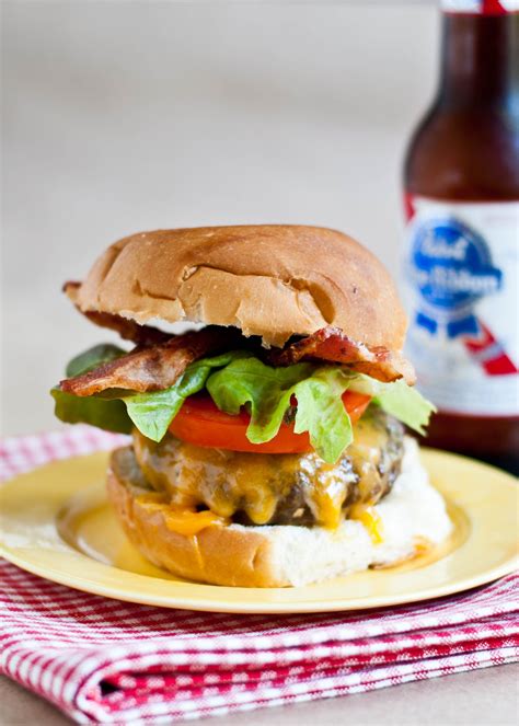 Classic Cheddar Bacon Burgers Neighborfoodblog Com Cheddar Burger