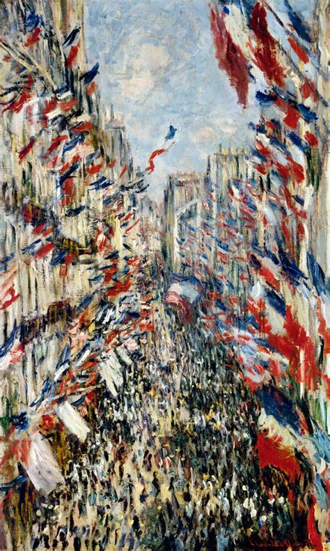 La Rue Montorgueil Peinture Huile Sur Toile De Claude Monet