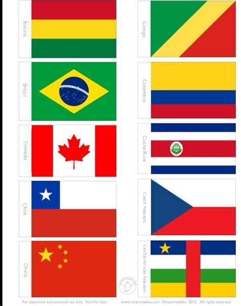 100 bandeiras de países para você imprimir Reab me Stampe