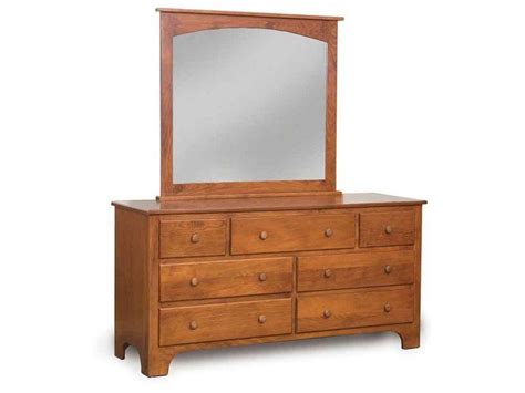 Ridgecrest Shaker Style Dresser With Mirror Weaver Furniture