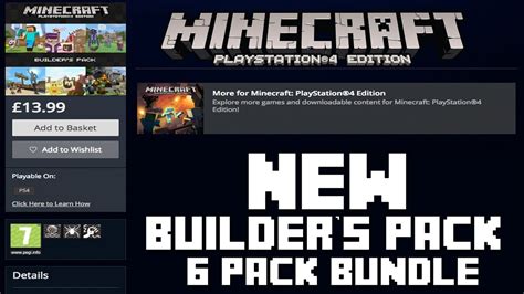 Ps4ps3xbox Onexbox 360 Minecraft Console Edition New Builders Pack