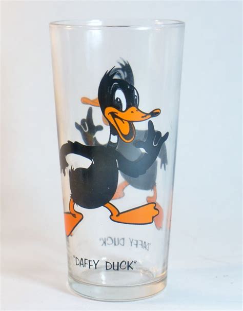 1973 Daffy Duck Pepsi Glass Warner Collector Series Bros Etsy Daffy