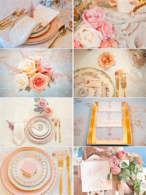Wedding Color Inspiration Gold Peach Cream