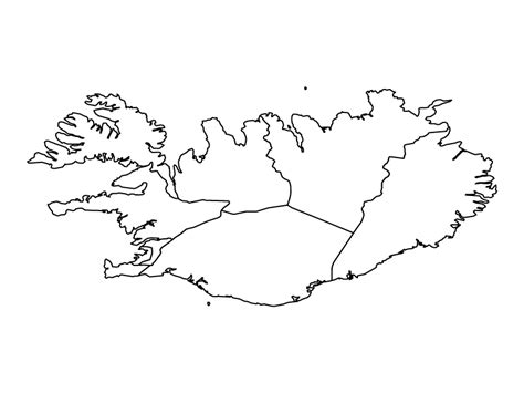 Iceland Political Map Blank Maps Repo