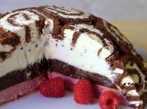 Daring Bakers Swiss Swirl Ice Cream Cake July Wild Yeast